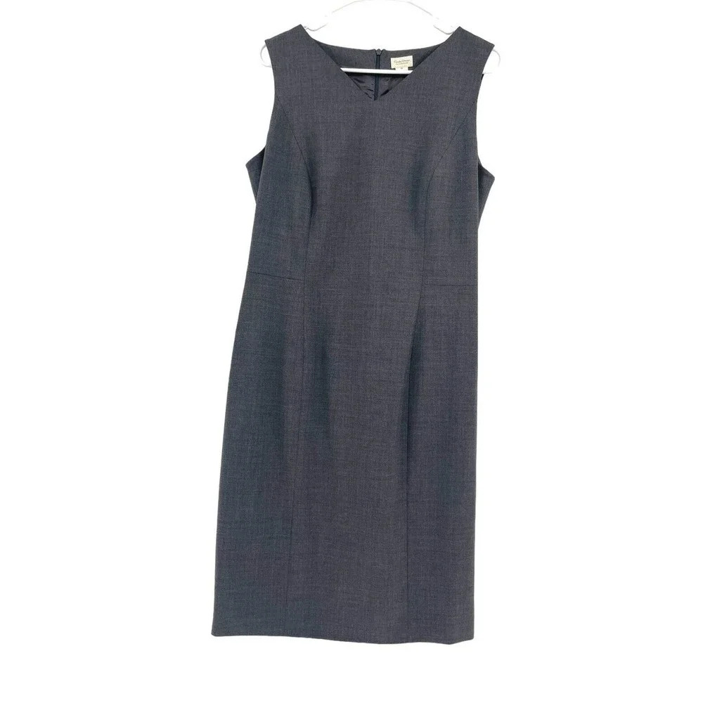 Greta Garbo Collection for Nordstroms Sheath Dress Sleeveless Wool size 10